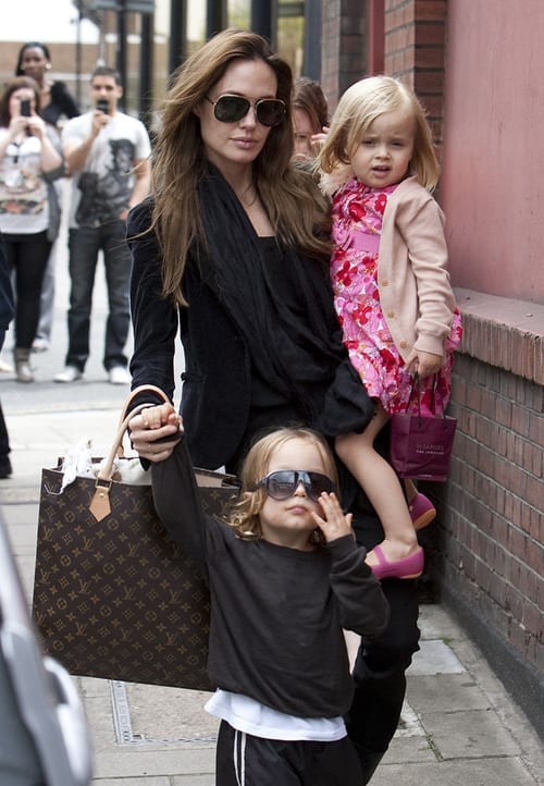 Angelina Jolie In London With The Kids