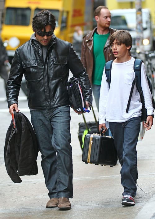 Mark Consuelos and Michael Consuelos out and about in Soho, NYC
