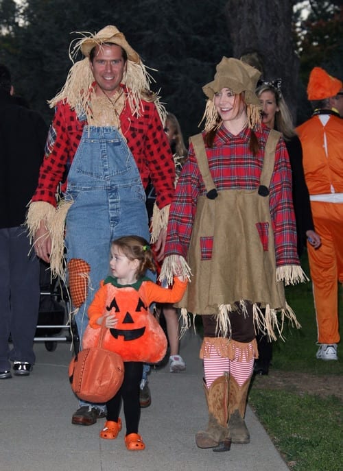 Alyson Hannigan Trick-Or-Treats With Her Family