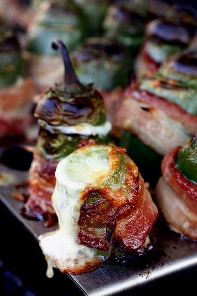 Baked Bacon Wrapped Jalapeno Shrimp